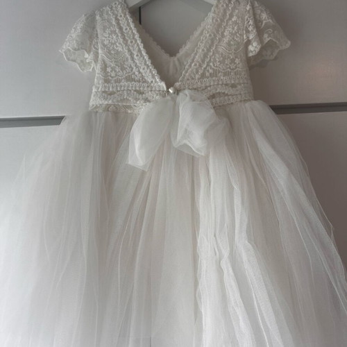 Baptism dress new with shoes and head accessories 12-24 months for girls