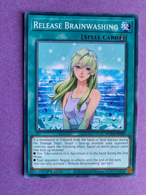 Yu-Gi-Oh! Card Release Brainwashing 1st Edition Near Mint
