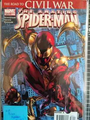 Marvel The Amazing Spider-Man #529 comic book, first appearance Iron Suit