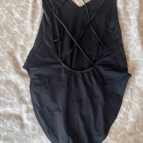 One-piece swimsuit like new, black, size L