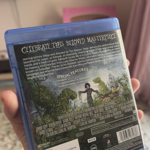Edward Scissorhands Blu-Ray with Greek subtitles, fantasy film