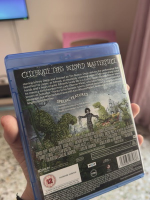 Edward Scissorhands Blu-Ray with Greek subtitles, fantasy film