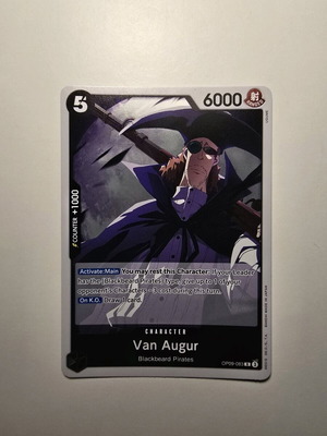 Van Augur One Piece Card Game OP09-083 Rare like new