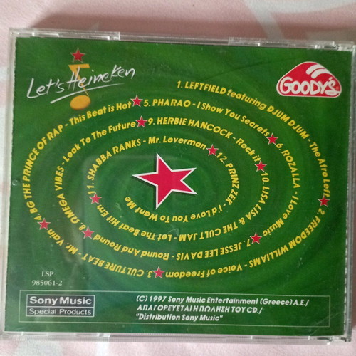 Let's Heineken collectible CD in like new condition