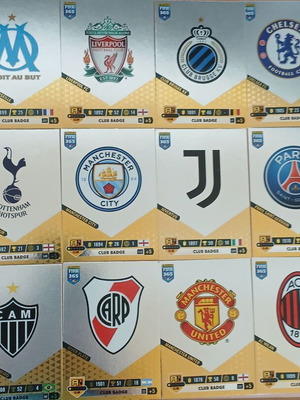 Κάρτες Adrenalyn 2023 καινούργιες, πακέτο 16 club badges