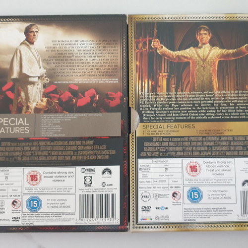 The Borgias DVD употребяван, пълен 1-ви и 2-ри сезон
