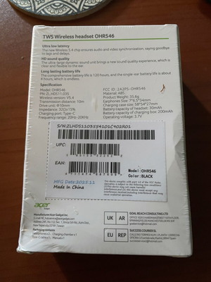Acer OHR546 ασύρματα ακουστικά καινούργια με Bluetooth 5.4
