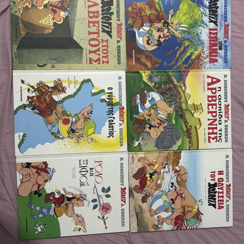 Asterix comic books like new, pack of 6 (Mamouth Komix)