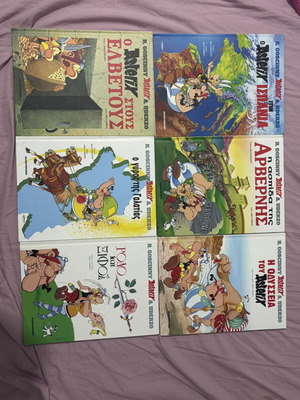 Asterix comic books like new, pack of 6 (Mamouth Komix)