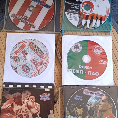 Olympiacos old DVDs like new, pack