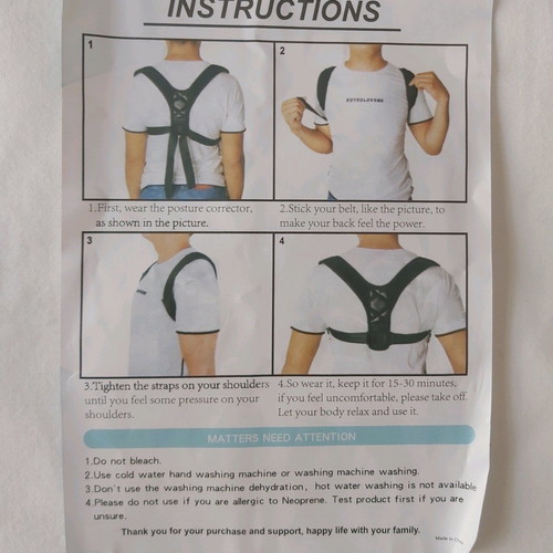 Unisex posture correction belt new