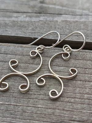 Silver Earrings 925 New