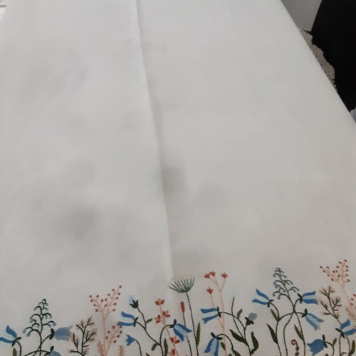 Tablecloth handmade like new, linen fabric 1.65×1.67