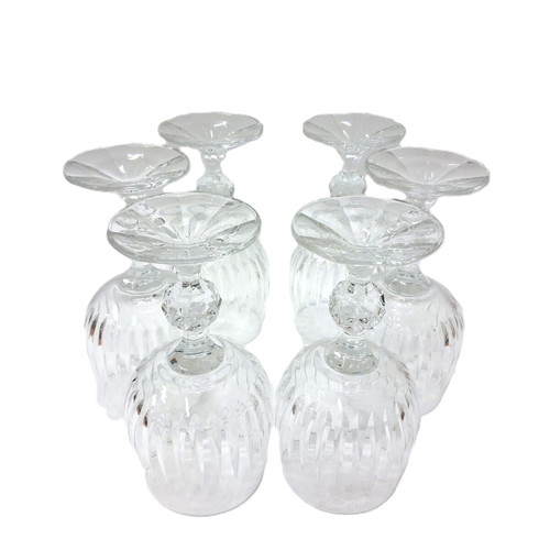 Bohemia Vintage Crystal Wine Glasses set of 6 like new