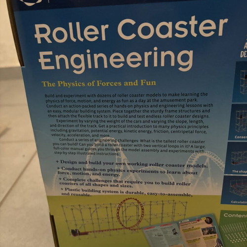 Gigo Roller Coaster Engineering STEAM educational set new, sealed