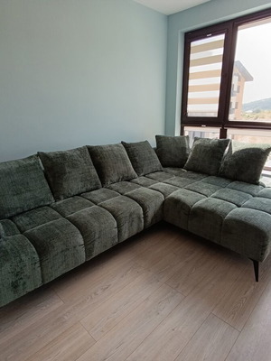 Vanessa New green corner sofa Mömax