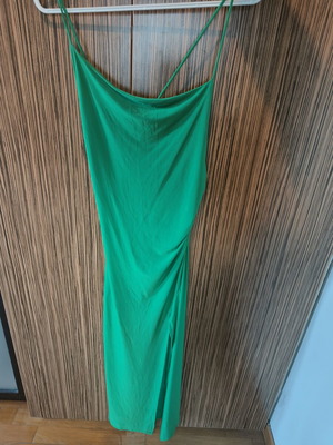 Φόρεμα καλοκαιρινό Pull & Bear, πράσινο, μέγεθος M