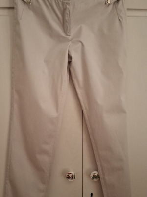 Trussardi slim fit pants with side stripe, like new, size 46 Italian