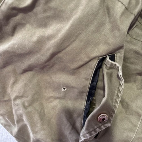 Winter jacket used with fur lining green