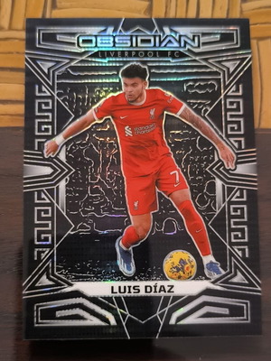 Luis Diaz Liverpool Panini 2023-24 Obsidian No. 65 new