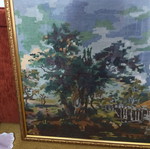 Κεντημένος πίνακας καδρό, 65x52 εκ.