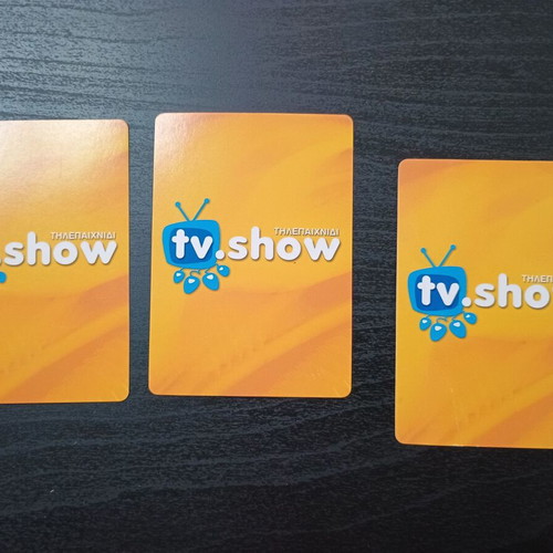 Tv Show game cards set of 3, like new