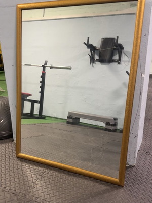 Mirror frame used, dimensions 84.5 x 64, gold color frame