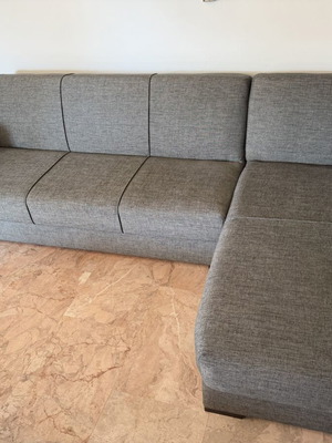 Corner sofa bed with storage, like new