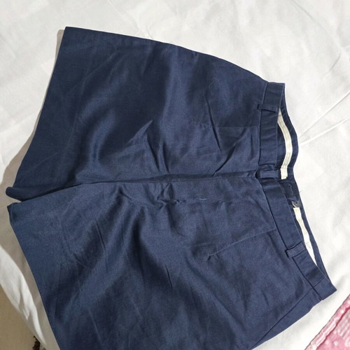 High-waisted blue shorts used, size S