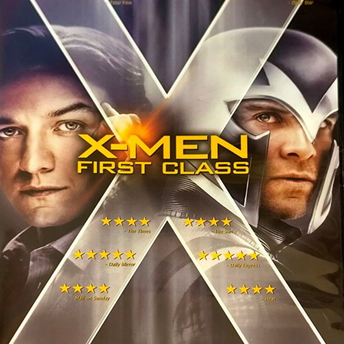 X-Men First Class DVD μεταχειρισμένο, αγγλικοί υπότιτλοι, περιπέτεια φαντασίας