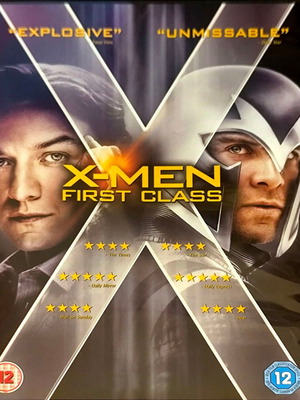 X-Men First Class DVD μεταχειρισμένο, αγγλικοί υπότιτλοι, περιπέτεια φαντασίας