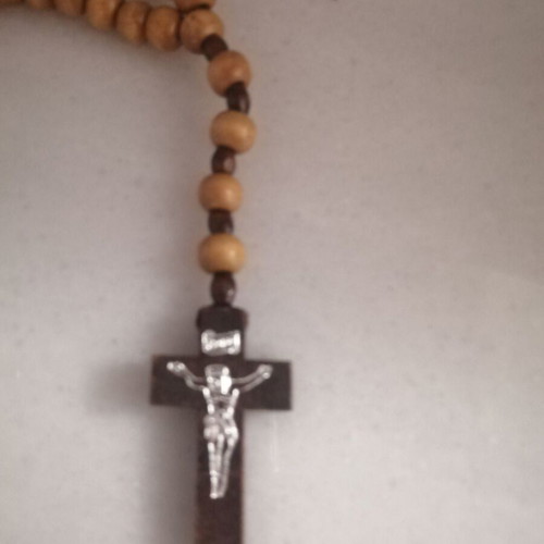 Rosary prayer beads 32cm like new, brown