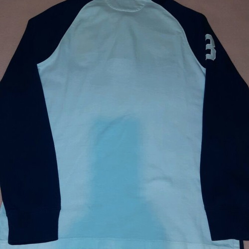 Polo long sleeve Ralph Lauren for boys 14-16 like new, white and blue