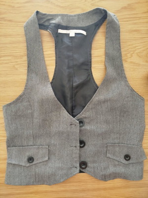Bershka gray vest medium like new, summer style