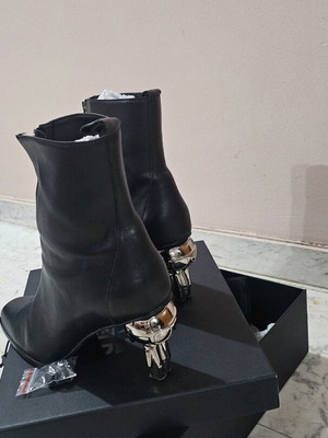 Karl Lagerfeld ankle boots new, black, heel 8cm, size 39