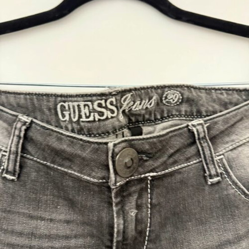 Guess jeans like new with rhinestones, black and grey, size M