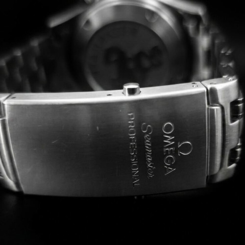 Omega Seamaster Diver 300M Chronograph watch like new, black and silver