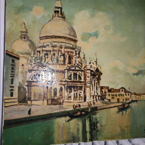 Oil painting on canvas by known artist, signed