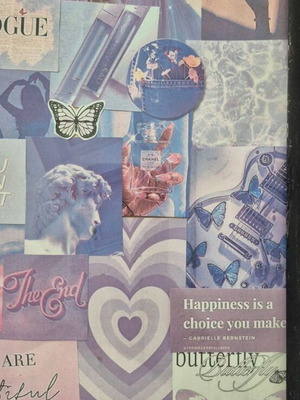 Purple lilac collage frame