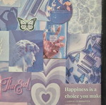 Purple lilac collage frame