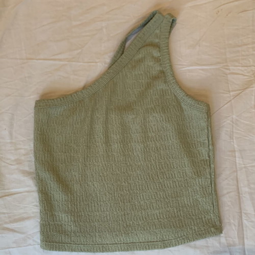 One Shoulder Green Top H&M like new, sizes XS and S