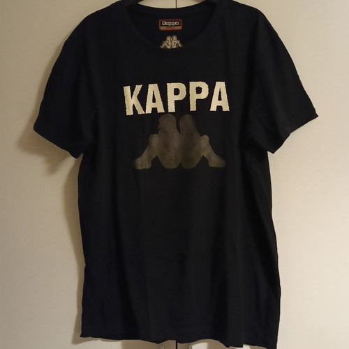 Kappa men's t-shirt with print black size S like new