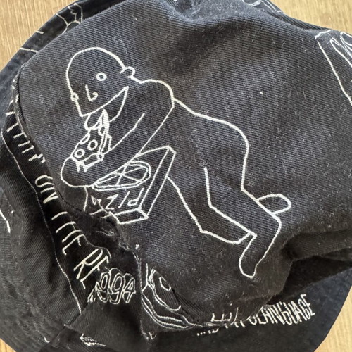 Divided by H&M Mens Bucket Hat used, black, size M