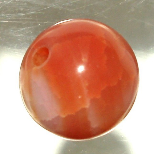 Natural agate bead hole 14.50 mm like new