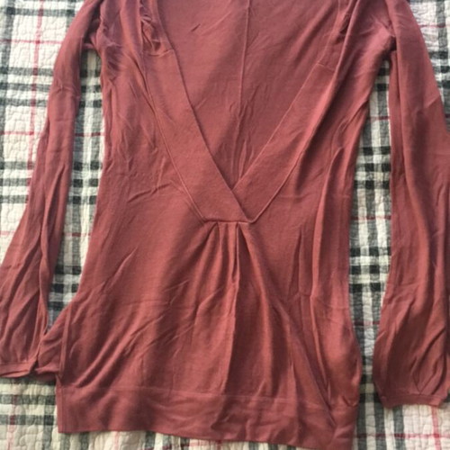 Naf Naf blouse 100% viscose like new, deep neckline, size S
