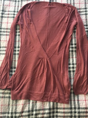 Naf Naf blouse 100% viscose like new, deep neckline, size S
