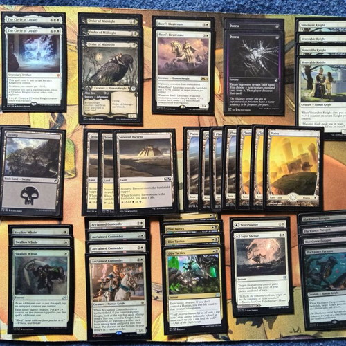 Deck Casual Knights Magic the Gathering 60 cards like new with sleeves