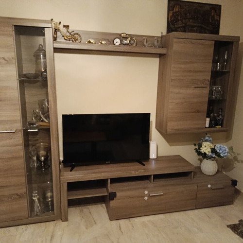 Living room set with coffee table and sofas used