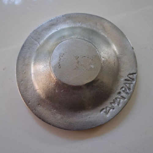 Tanagra aluminum ashtray, 12 cm diameter