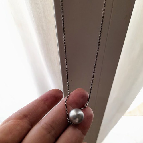 Silver 925 Necklace with Freshwater Pearl Like New